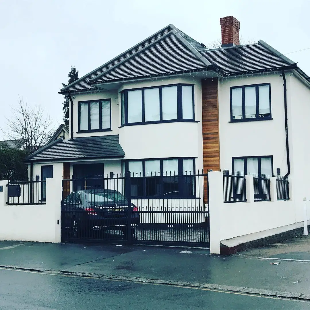 insulated render on a 1930 detached house