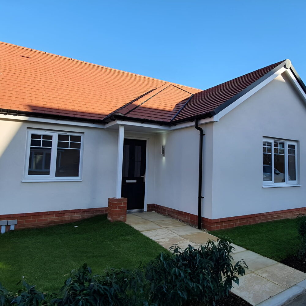 Insulated render on Bungalow